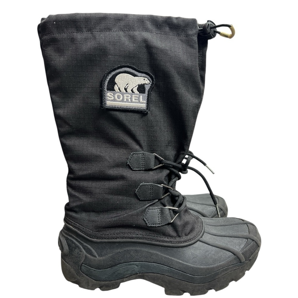 Sorel Glacier black insulated tall winter snow boots 7 250cm